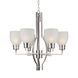Signature 6 Light 23.5 inch Brushed Nickel Chandelier Ceiling Light