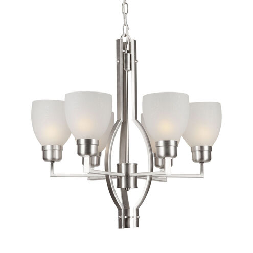 Signature 6 Light 23.5 inch Brushed Nickel Chandelier Ceiling Light