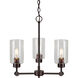 Jayden 3 Light 18 inch Antique Bronze Chandelier Ceiling Light