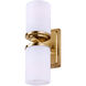 Duo 2 Light 5 inch Soft Gold Wall Sconce Wall Light