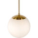 Selene 1 Light 10 inch Soft Gold Pendant Ceiling Light