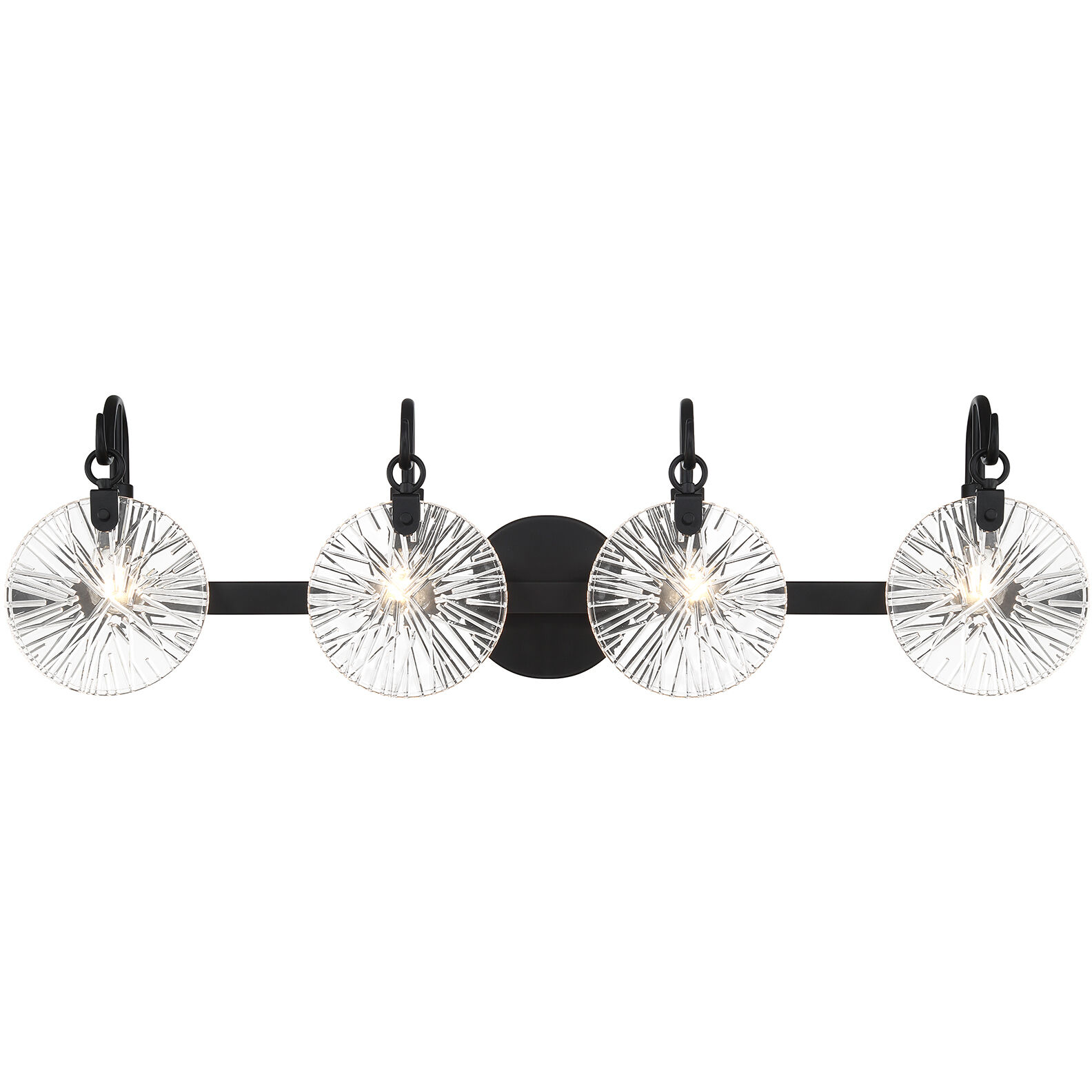 Addison 4 Light 32 inch Black Bathroom Vanity Light Wall Light