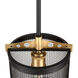 Takoma 1 Light 8 inch Black and Soft Gold Mini Pendant Ceiling Light