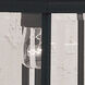 Signature 1 Light 16 inch Black Outdoor Wall Light