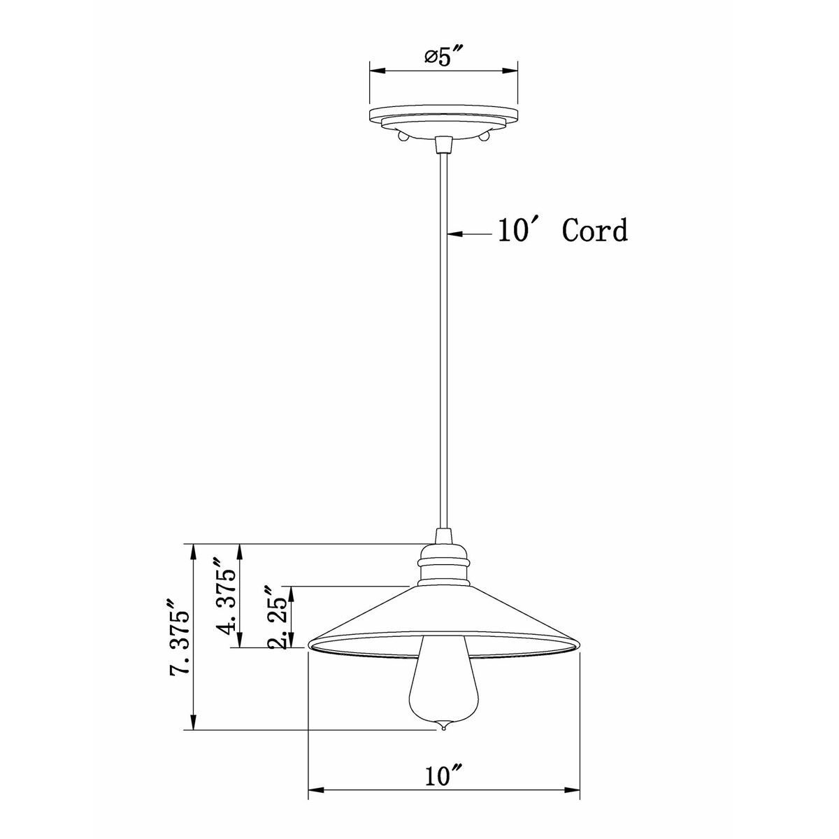 Signature 1 Light 10 inch Antique Bronze Mini Pendant Ceiling Light