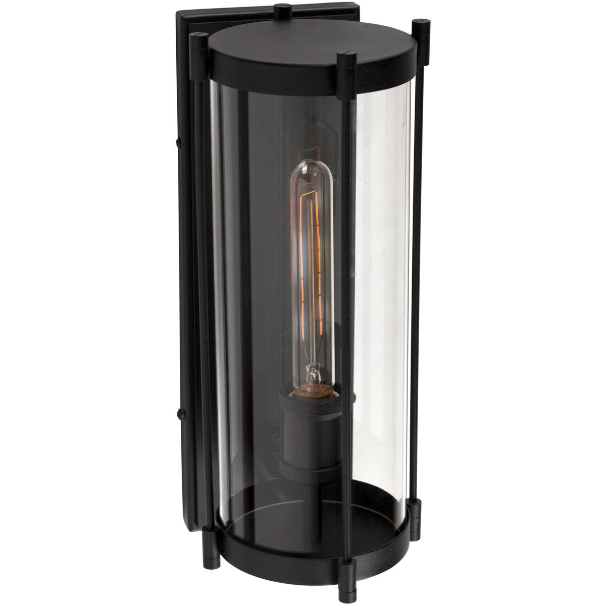 Hudson 1 Light 15 inch Black Outdoor Wall Lighting