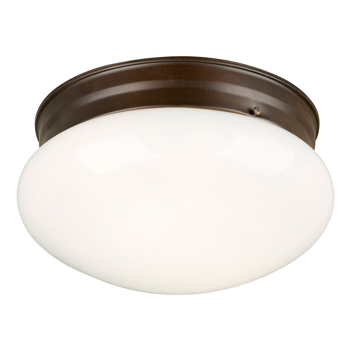 Signature 1 Light 7.5 inch Antique Bronze Flush Mount Ceiling Light