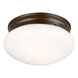 Signature 1 Light 7.5 inch Antique Bronze Flush Mount Ceiling Light
