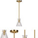 Beaker 1 Light 5.5 inch Soft Gold Pendant Ceiling Light