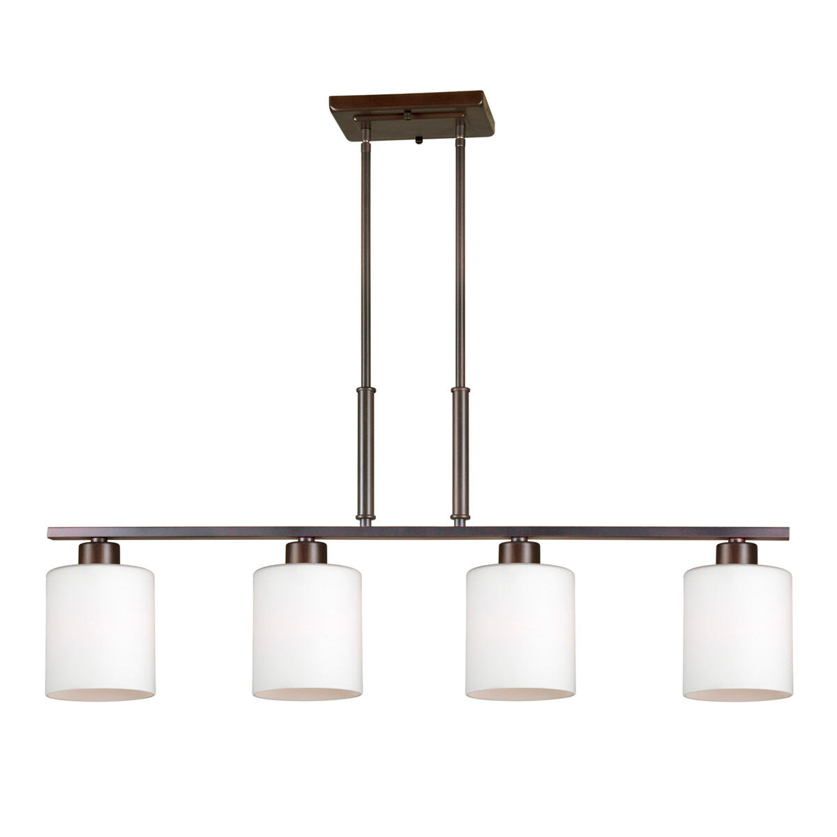 Signature 4 Light 35 inch Antique Bronze Island Pendant Ceiling Light