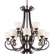 Sutter 12 Light 38 inch Antique Bronze Chandelier Ceiling Light