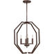 Aubrey 4 Light 18 inch Antique Bronze Foyer Pendant Ceiling Light
