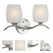 Signature 2 Light 15 inch Brushed Nickel Vanity Light Wall Light