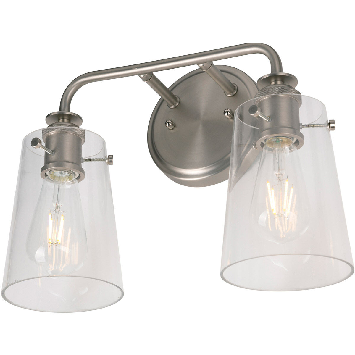 Ronna 2 Light 15 inch Brushed Nickel Bath & Vanity Wall Light