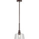 Acopa 1 Light 9 inch Antique Bronze Mini Pendant Ceiling Light