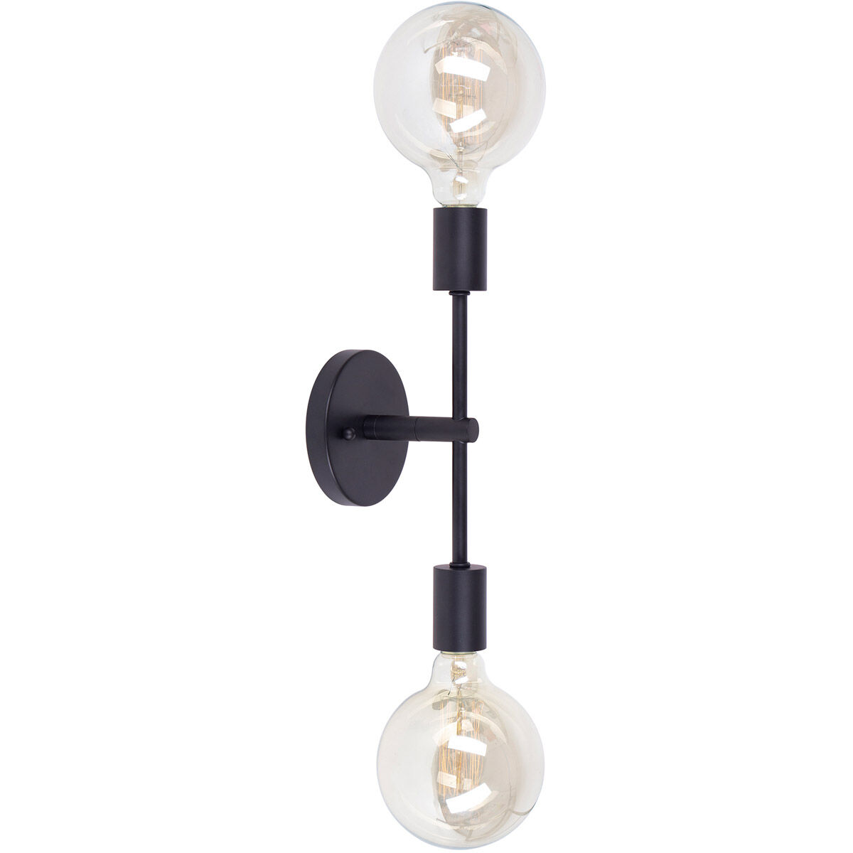 Baton 2 Light 5 inch Black Wall Sconce Wall Light
