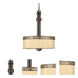 Signature 4 Light 20.5 inch Antique Bronze Bowl Pendant Ceiling Light