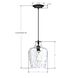 Milo 1 Light 8 inch Black Mini Pendant Ceiling Light