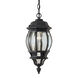 Signature 1 Light 7 inch Black Outdoor Pendant