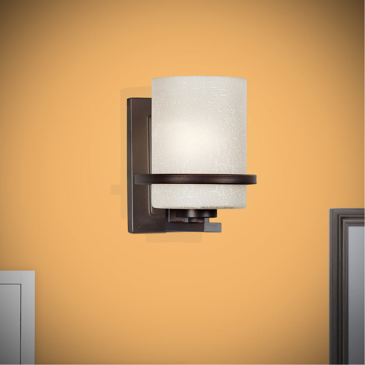 Signature 1 Light 7 inch Antique Bronze Wall Sconce Wall Light