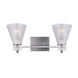 Signature 2 Light 18 inch Brushed Nickel Vanity Light Wall Light