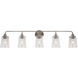 Ronna 5 Light 45 inch Brushed Nickel Bath & Vanity Wall Light