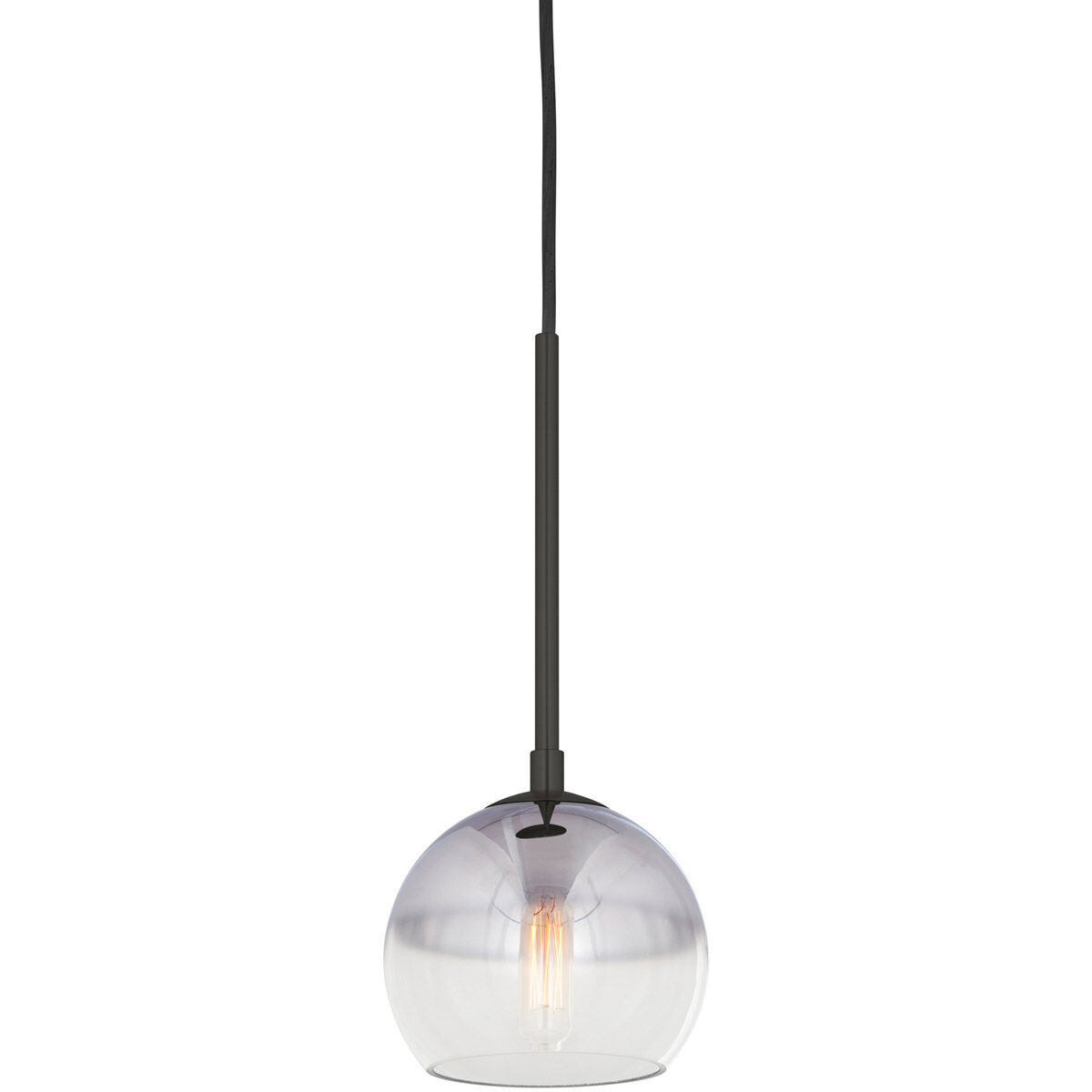 Callisto 1 Light 6.75 inch Black Pendant Ceiling Light