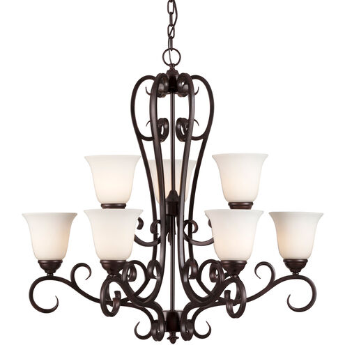 Angelo 9 Light 32 inch Antique Bronze Chandelier Ceiling Light