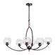Signature 6 Light 23.25 inch Antique Bronze Chandelier Ceiling Light