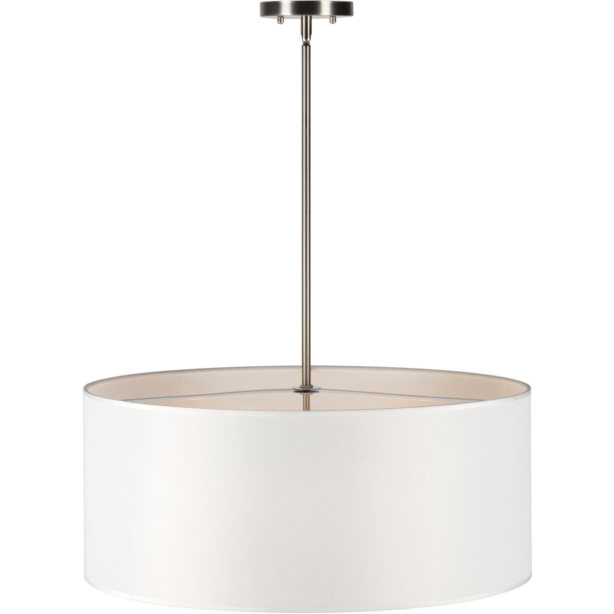 Betty 3 Light 24 inch Brushed Nickel Drum Pendant Ceiling Light