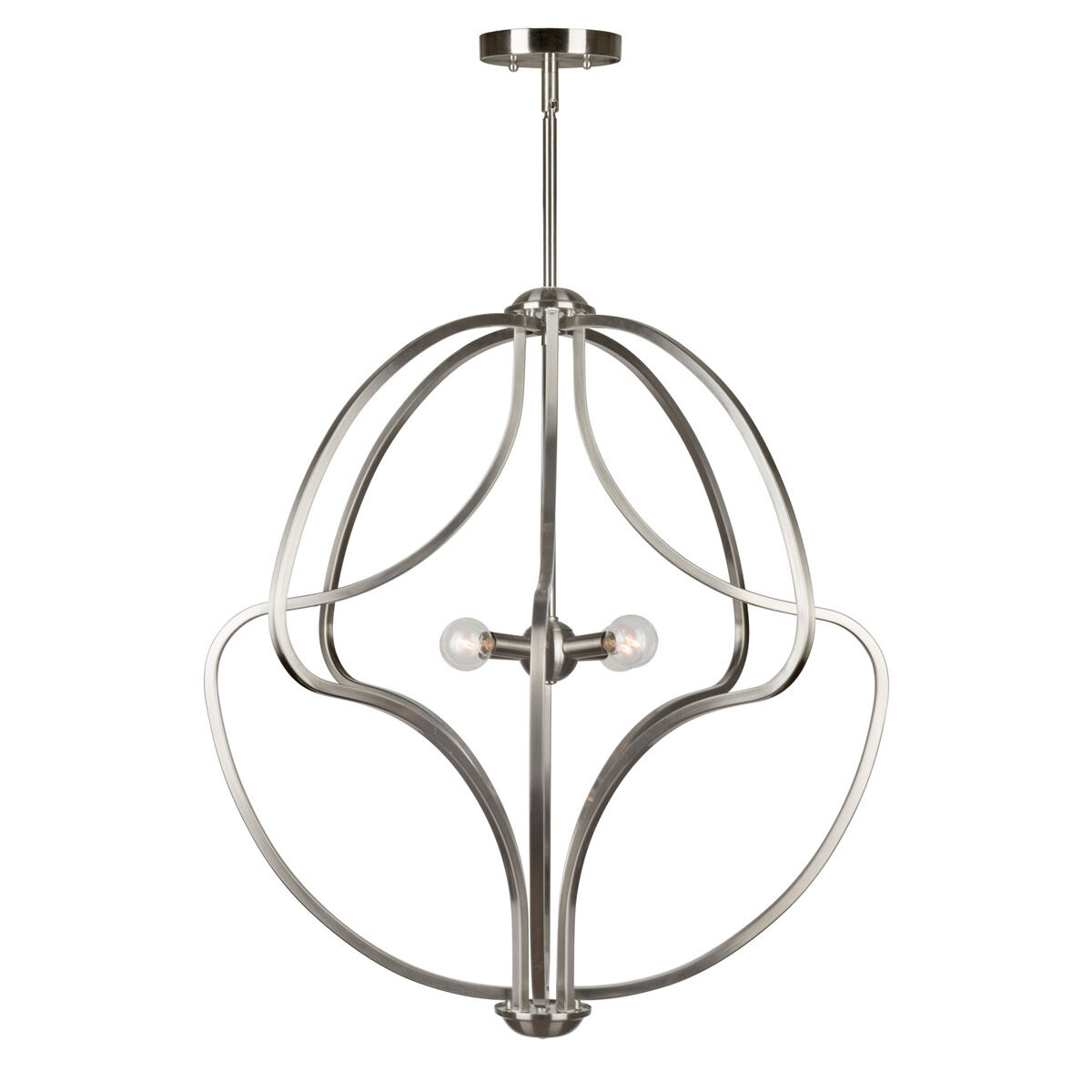 Signature 4 Light 26 inch Brushed Nickel Foyer Pendant Ceiling Light