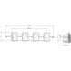 Yao 4 Light 40 inch Black Bath Bar Wall Light