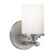 Signature 1 Light 5 inch Brushed Nickel Vanity Light Wall Light