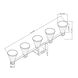 Signature 5 Light 46 inch Antique Bronze Vanity Light Wall Light