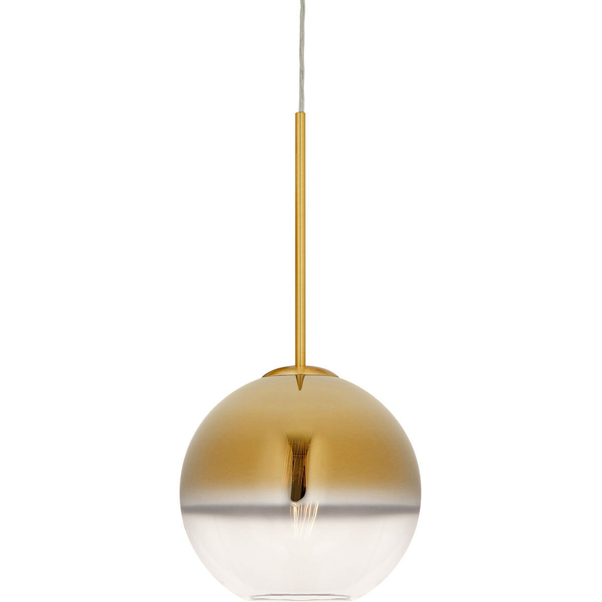 Callisto 1 Light 8 inch Soft Gold Pendant Ceiling Light