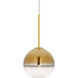 Callisto 1 Light 8 inch Soft Gold Pendant Ceiling Light