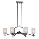 Signature 6 Light 21.5 inch Antique Bronze Chandelier Ceiling Light