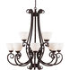 Sutter 12 Light 38 inch Antique Bronze Chandelier Ceiling Light