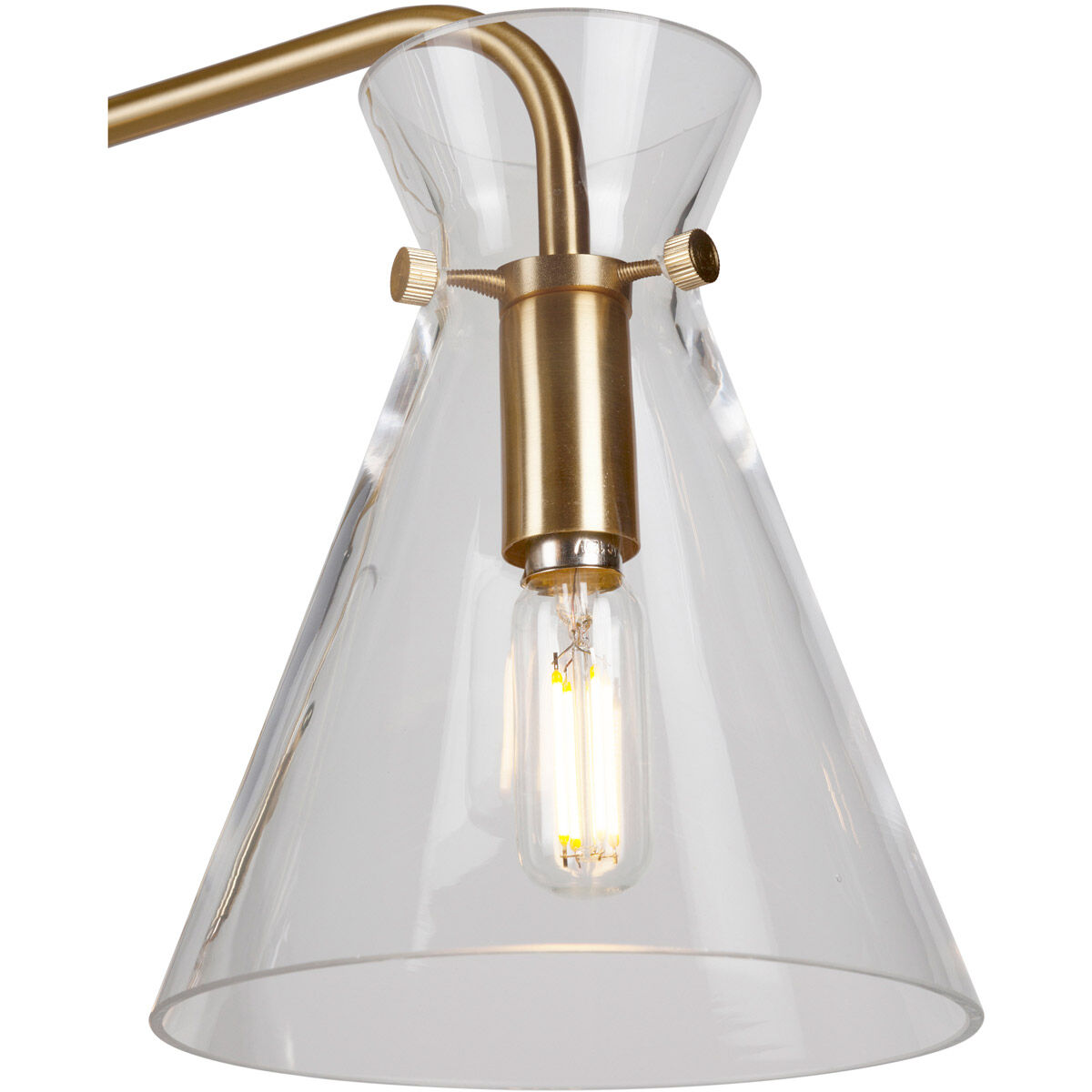 Beaker 3 Light 18 inch Soft Gold Chandelier Ceiling Light