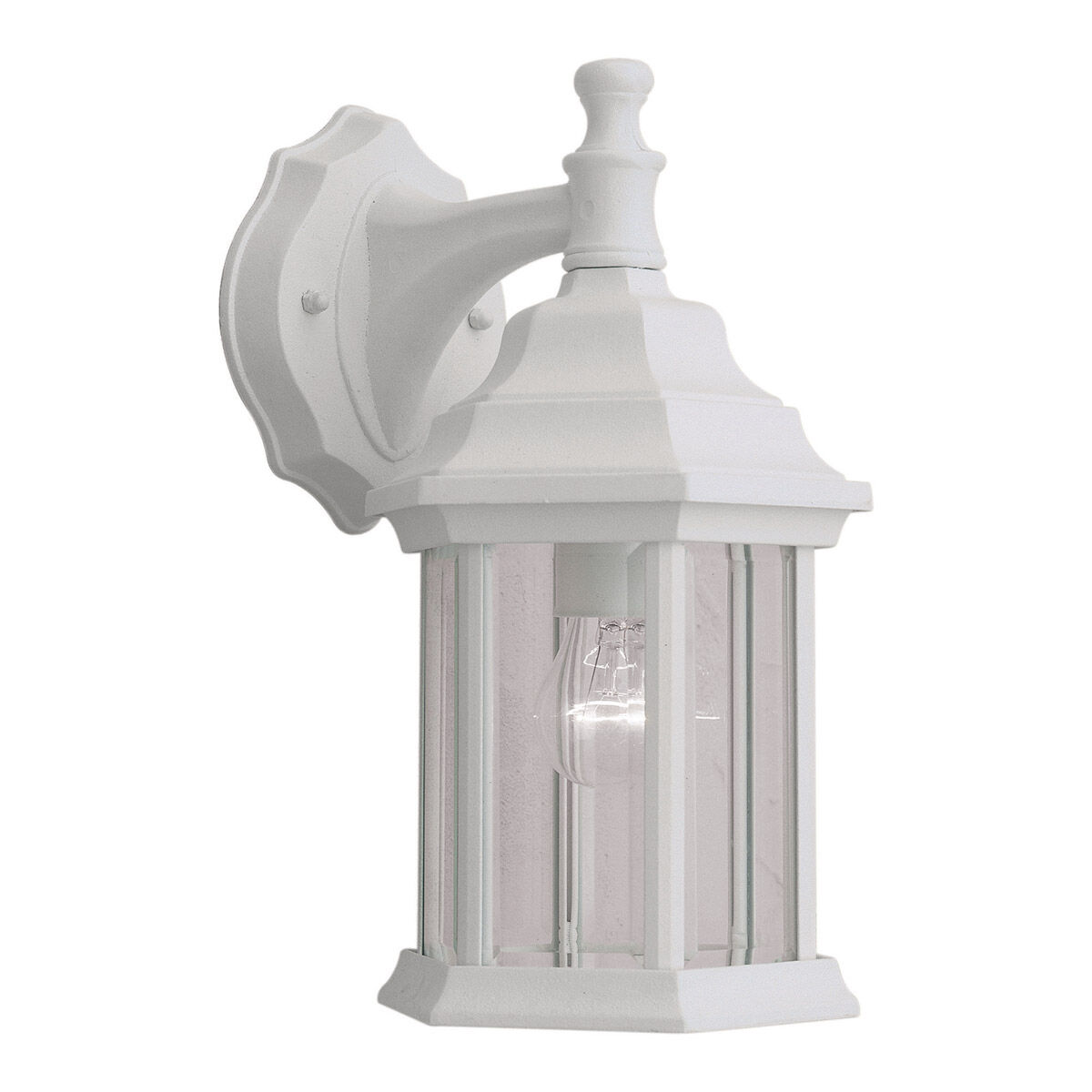Signature 1 Light 12 inch Matte White Outdoor Wall Light