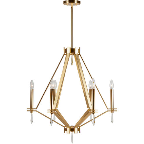 Robin 6 Light 26 inch Soft Gold Chandelier Ceiling Light