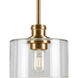 Zane 1 Light 7 inch Soft Gold Pendant Ceiling Light