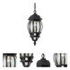 Signature 1 Light 6.5 inch Black Outdoor Pendant