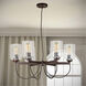 Signature 6 Light 27.75 inch Antique Bronze Chandelier Ceiling Light