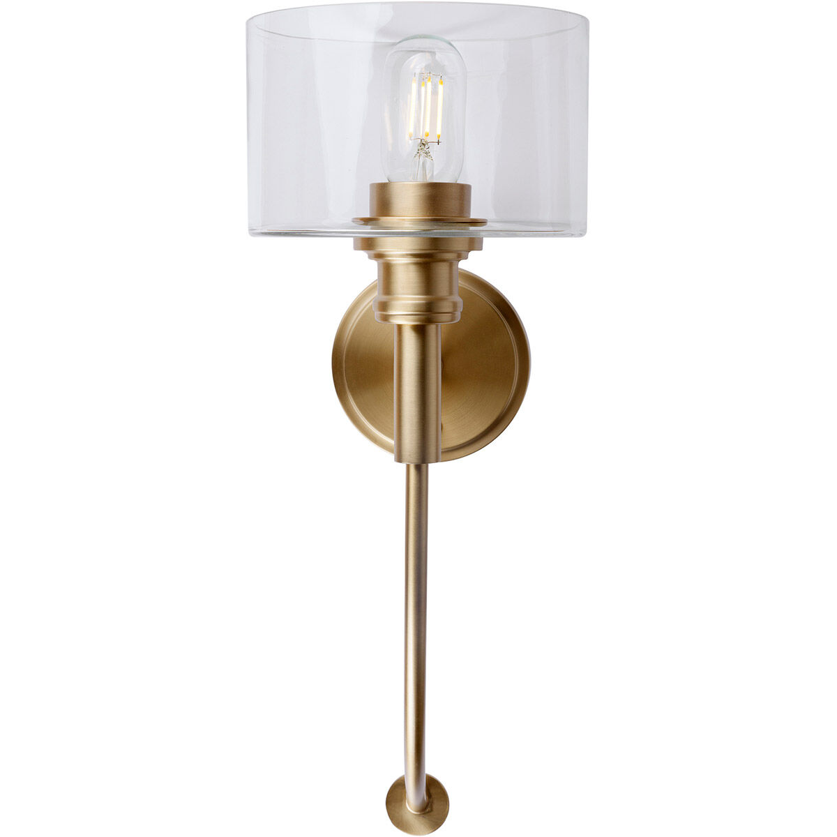 Zane 1 Light 7 inch Soft Gold Wall Sconce Wall Light