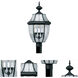 Signature 3 Light 24 inch Black Outdoor Post Light