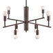 Signature 8 Light 28 inch Antique Bronze Chandelier Ceiling Light