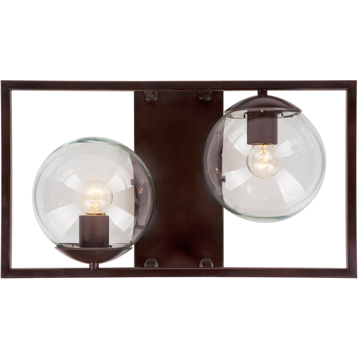 Charm 2 Light 10 inch Antique Bronze Sconce Wall Light