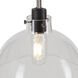 Della 1 Light 9 inch Black and Brushed Nickel Mini Pendant Ceiling Light