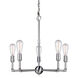 Signature 5 Light 23 inch Brushed Nickel Chandelier Ceiling Light